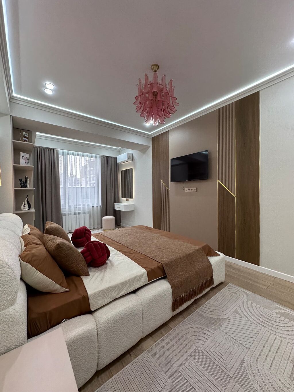 3 комнаты, 107 м², Асанбай мкр Элитка, 11 этаж, Дизайнерский ремонт: фото 2