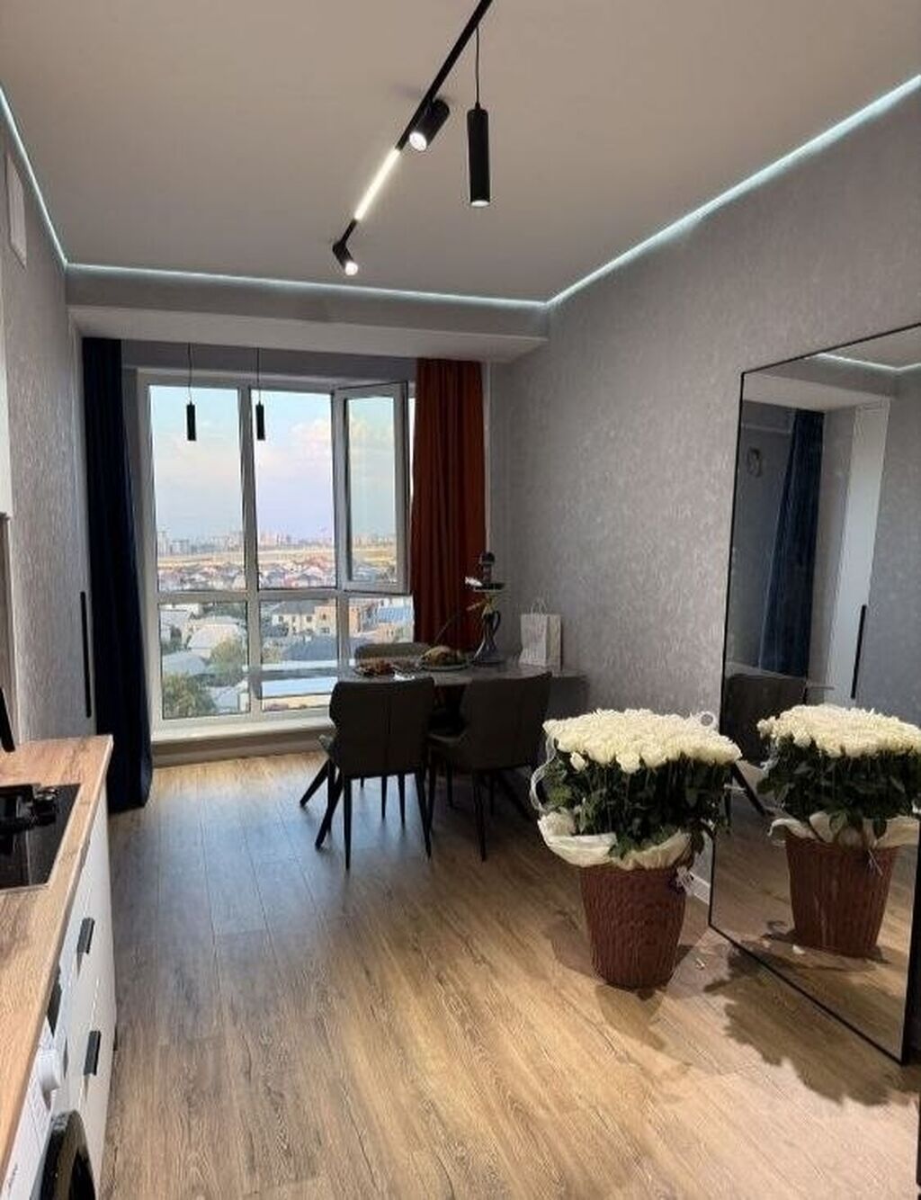2 комнаты, 61 м², Кок-Жар мкр 9 этаж, Дизайнерский ремонт: фото 3