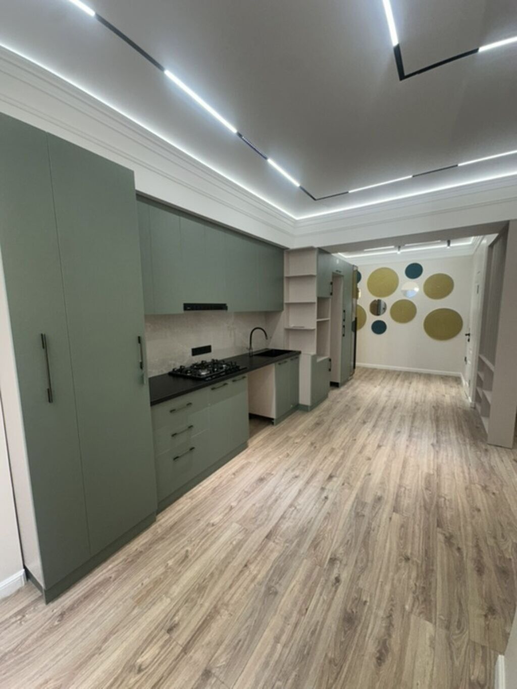 2 комнаты, 66 м², Таш-Рабат ТРЦ Элитка, 13 этаж, Дизайнерский ремонт: фото 4