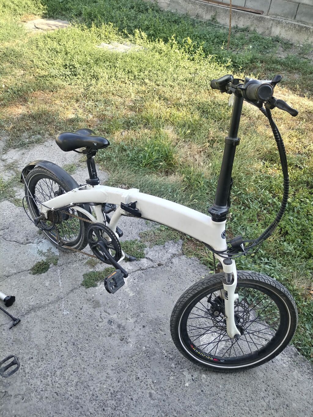 Складной городской велосипед 20" - Компактная складная рама: быстрый: фото 6
