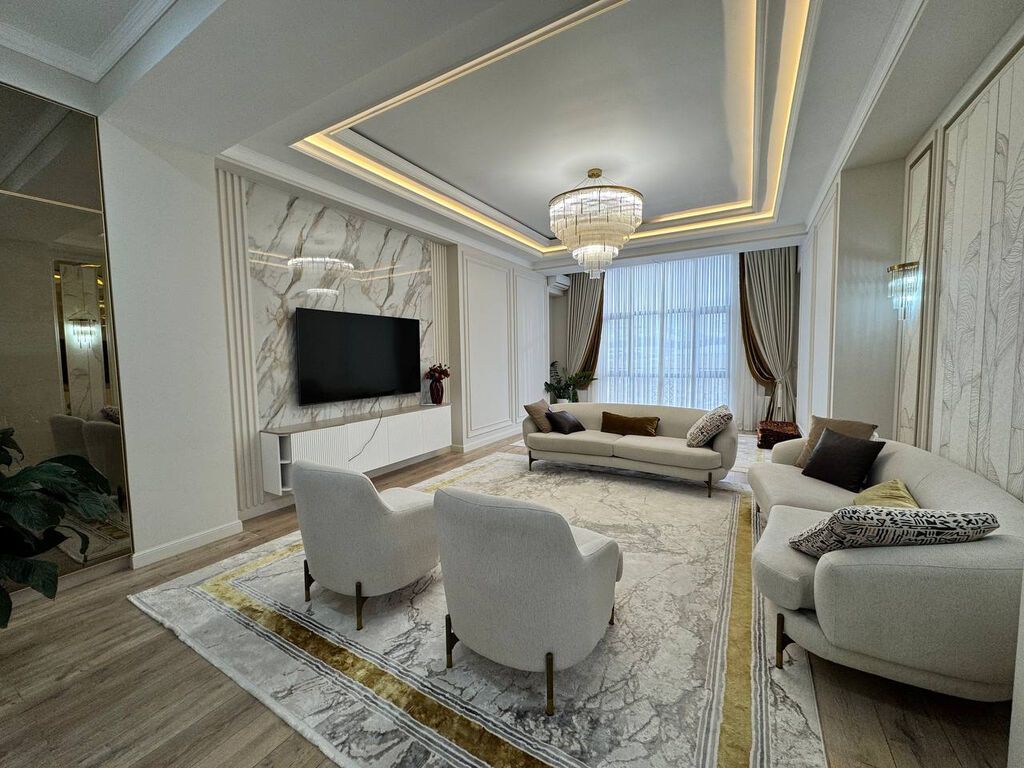 4 комнаты, 184 м², ул. Чынгыз Айтматова Элитка, 4 этаж, Дизайнерский ремонт: фото 5