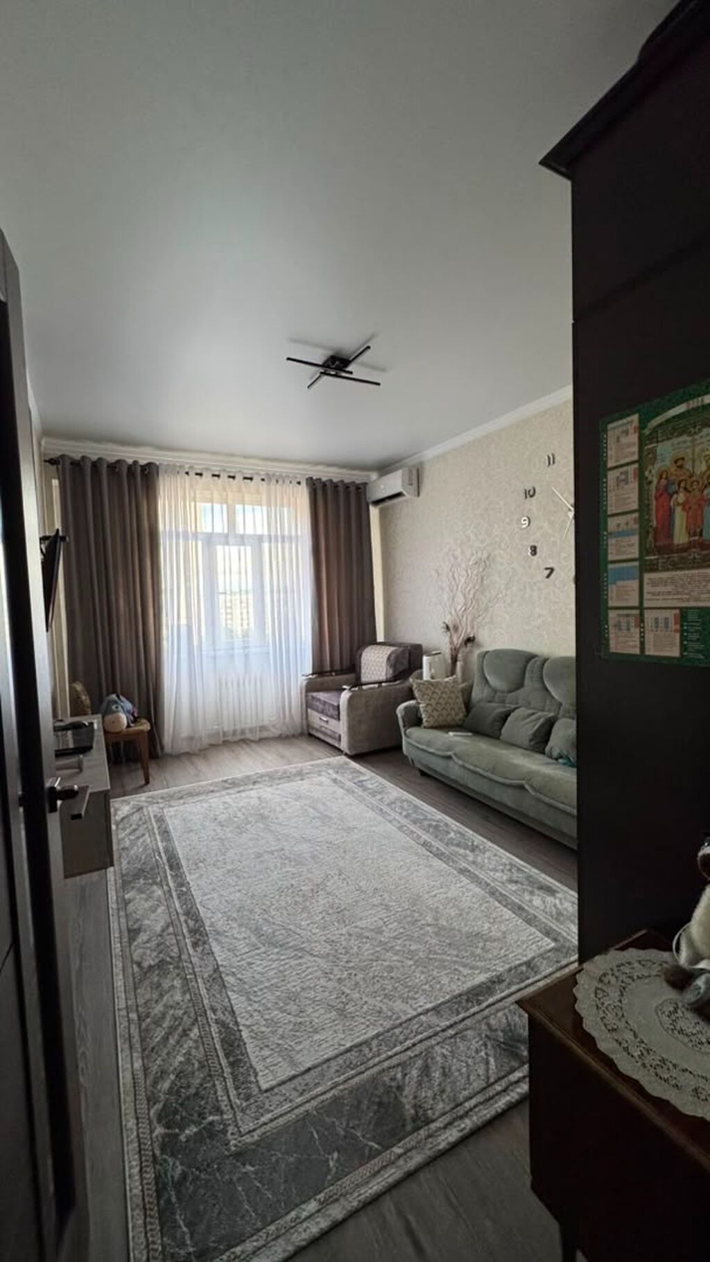 1 комната, 38 м², ул. Чынгыз Айтматова Элитка, 11 этаж, Евроремонт: фото 7