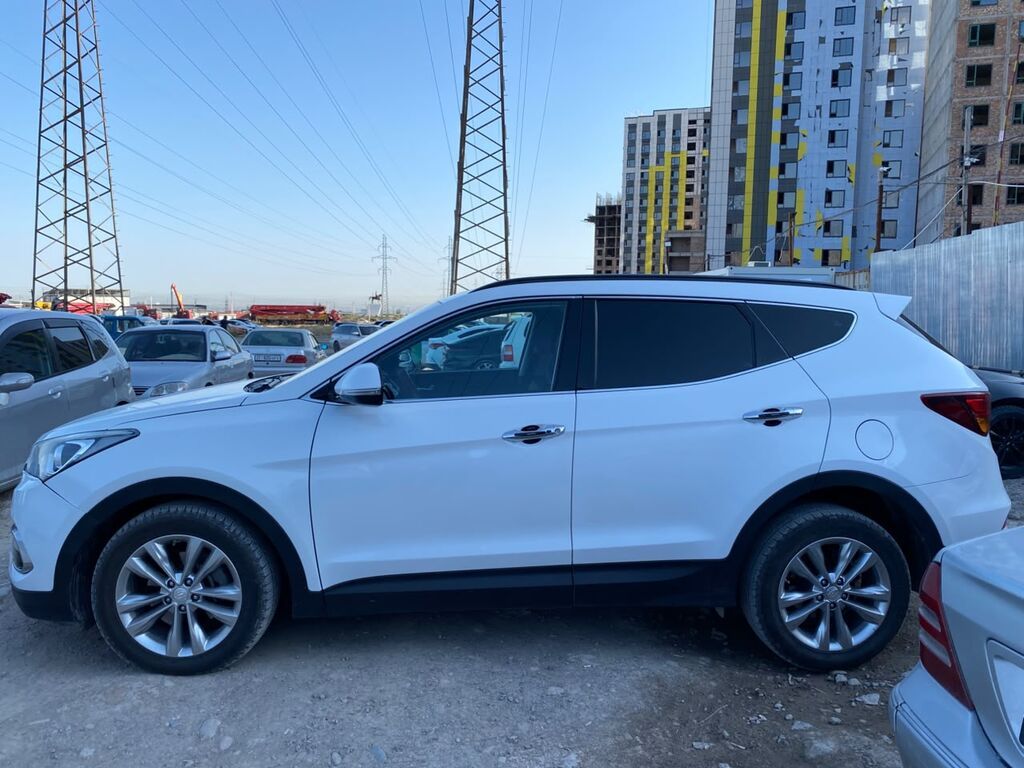 Hyundai Santa Fe 2016, дизель, автомат, белый: фото 4