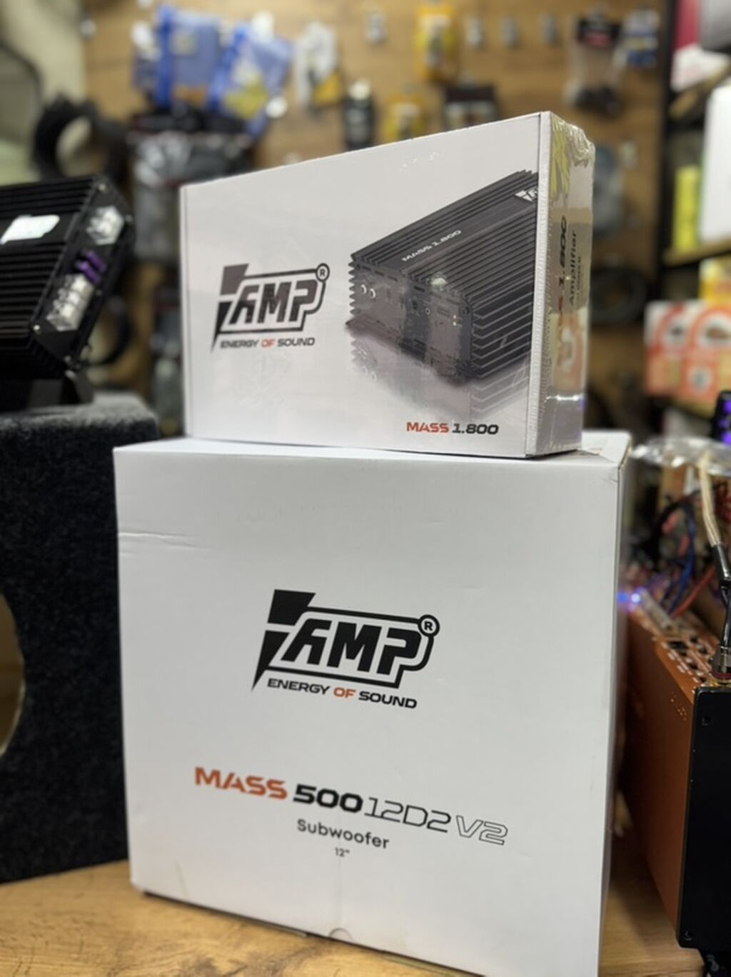 Комплект автозвука AMP MASS Состав: - Сабвуфер AMP MASS 500 12D2 V2: фото 4