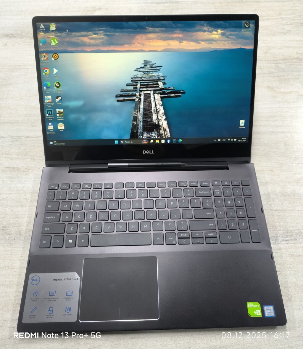Dell Inspiron 15 7000 2в1. Сенсорный экран 4К, Отпечаток пальца. Можно: фото 5