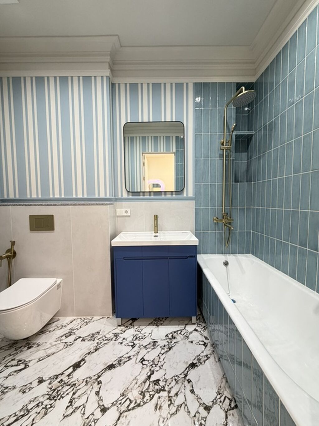 2 комнаты, 48 м², Асанбай мкр Элитка, 2 этаж, Дизайнерский ремонт: фото 8