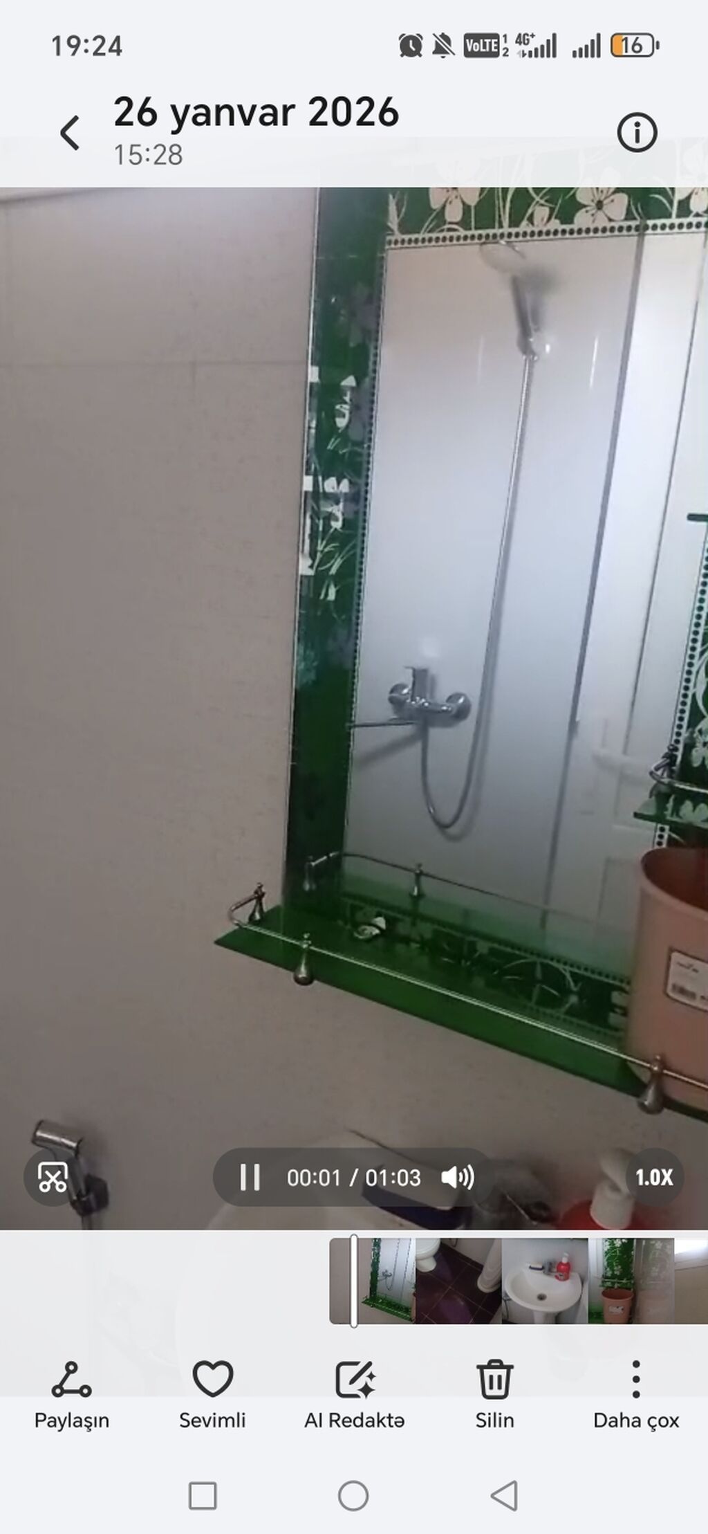 1 otaqlı, 30 kv. m, Kredit yoxdur, Yeni təmirli