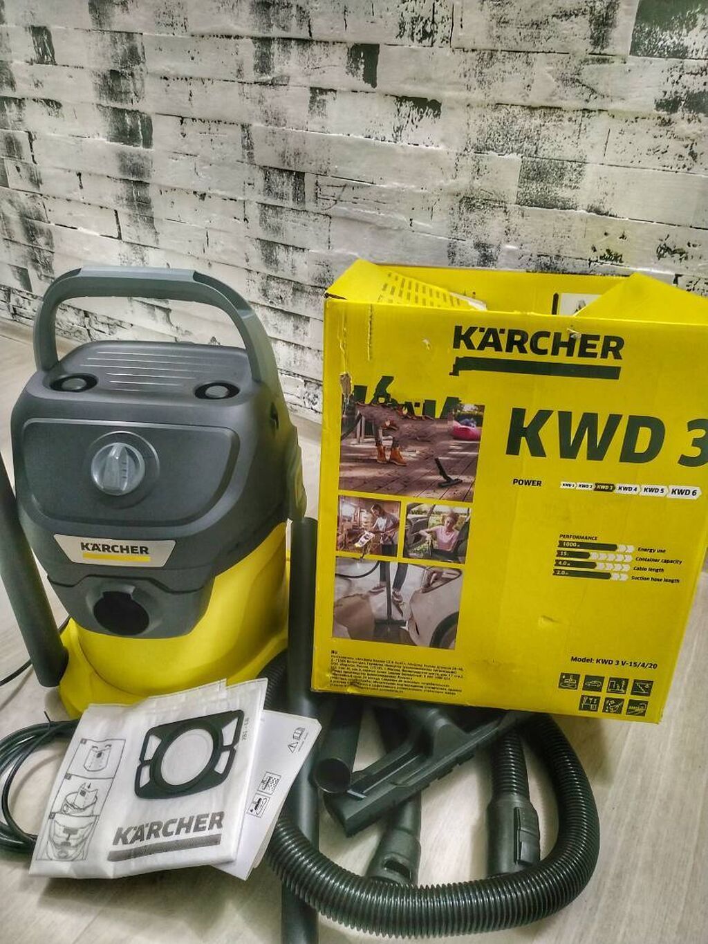 Karcher new Vacuum cleaner Kwd3 Оригинал из Европы Доставка по городу