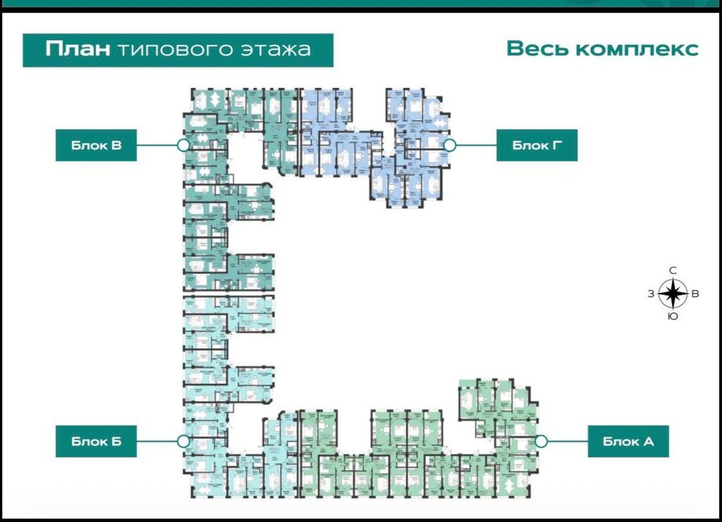 1 комната, 44 м², Тунгуч мкр Элитка, 6 этаж, ПСО (под самоотделку): фото 4