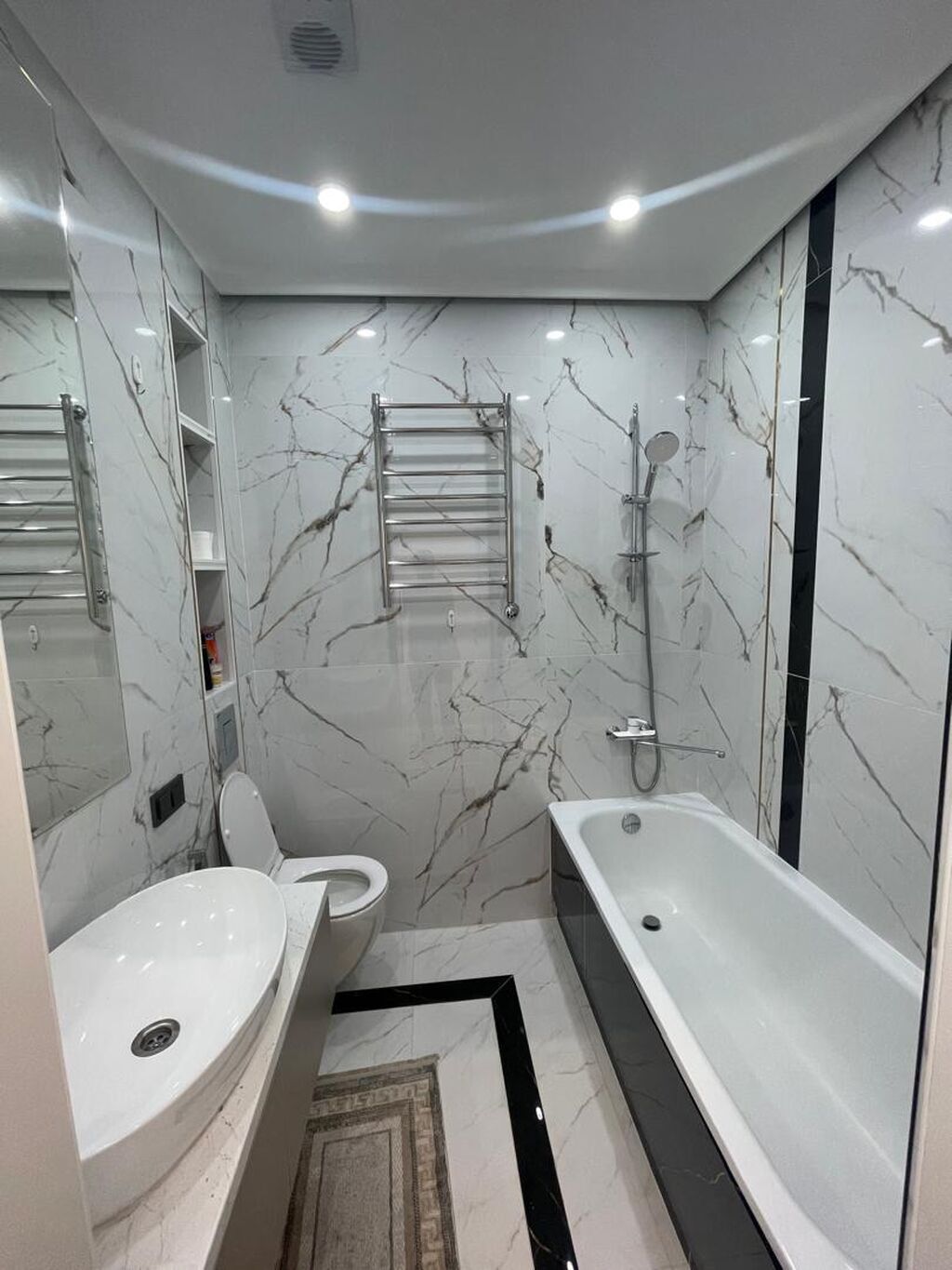 3 комнаты, 104 м², Асанбай мкр Элитка, 5 этаж, Евроремонт: фото 5