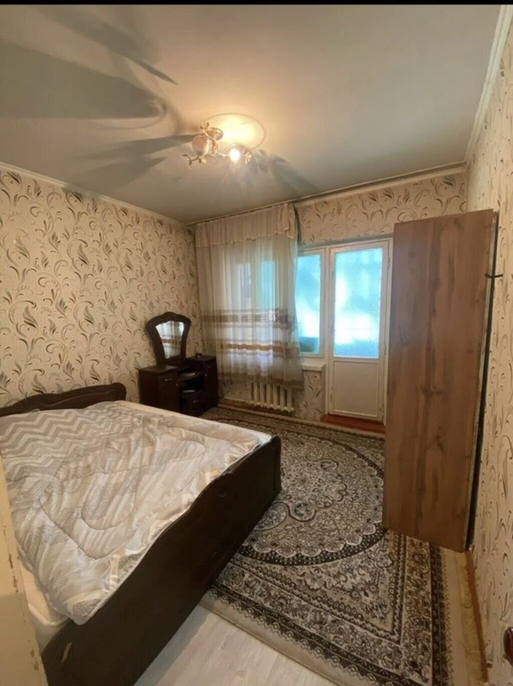 2 комнаты, 55 м², Аламедин-1 мкр 105 серия, 4 этаж, Косметический ремонт: фото 4