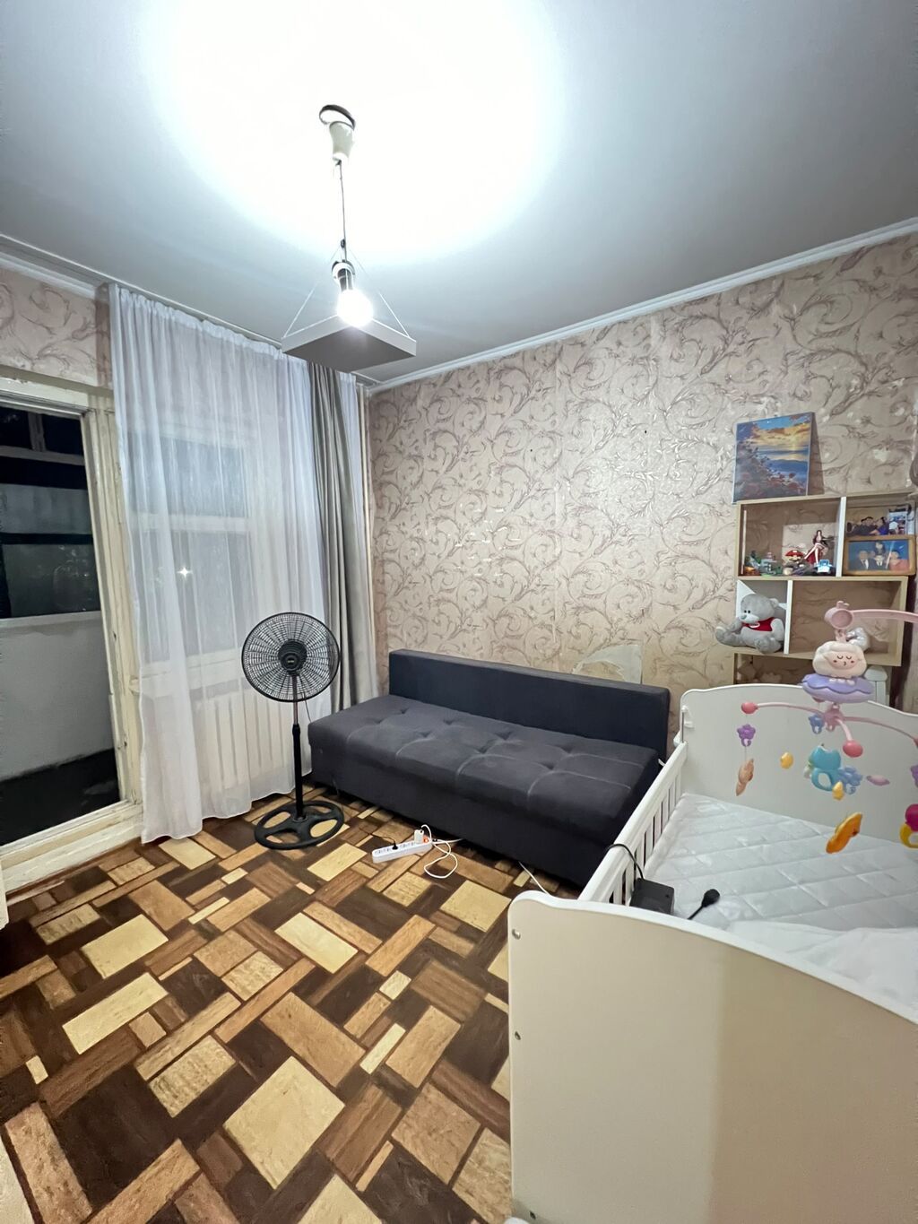 3 комнаты, 65 м², Джал мкр (в т.ч. Верхний, Нижний, Средний) 105 серия, 2 этаж, Косметический ремонт: фото 4