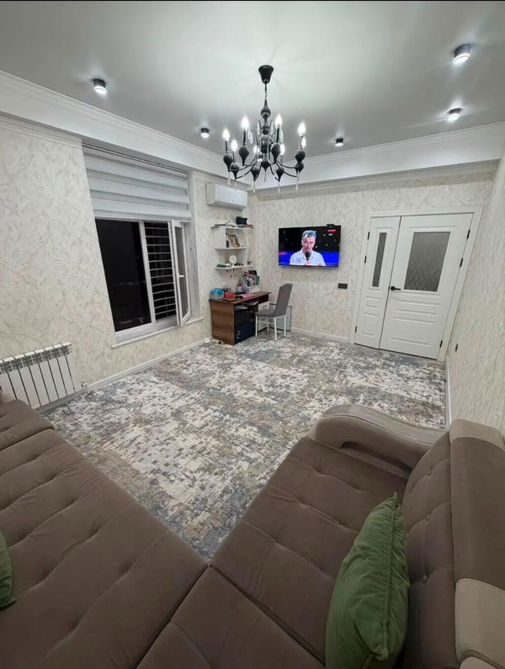 2 комнаты, 65 м², Джал мкр (в т.ч. Верхний, Нижний, Средний) Элитка, 7 этаж, Евроремонт: фото 2