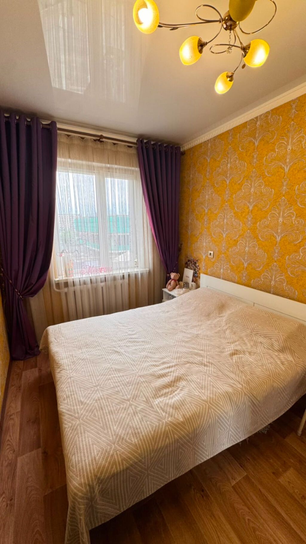 3 комнаты, 64 м², Таш-Рабат ТРЦ 106 серия, 4 этаж, Евроремонт: фото 5