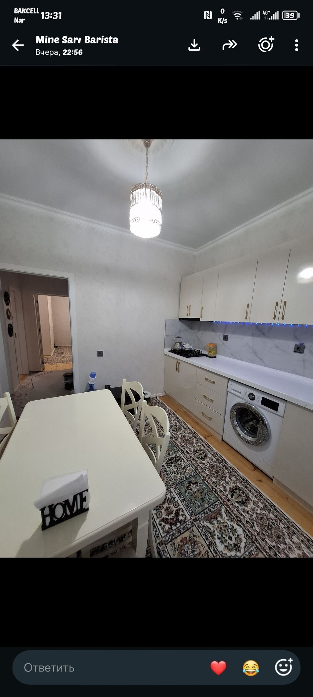 2otaqlı evdi. Senedi paket kupçadı. Heyet evidi. Heyetine 1maşın gire