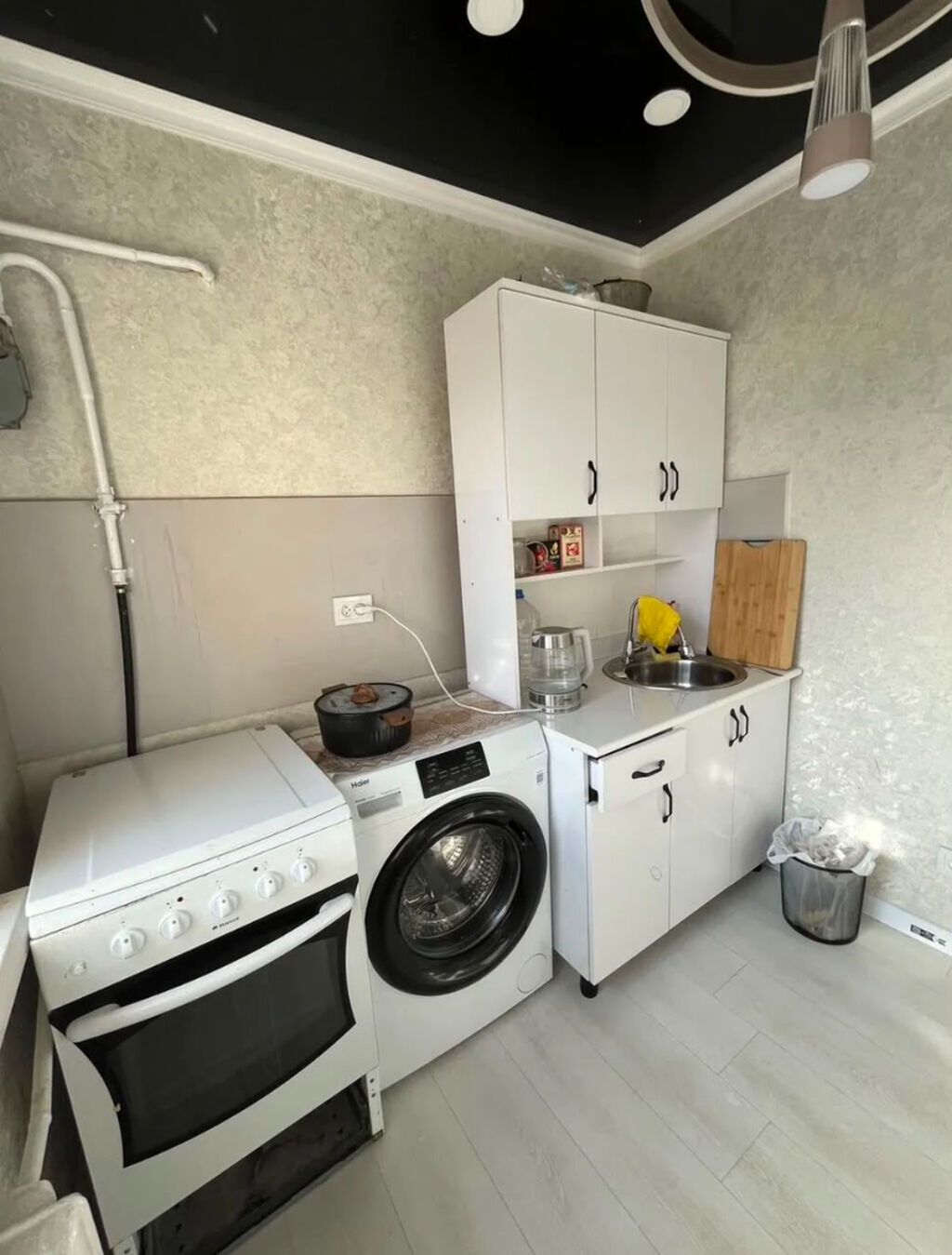 1 комната, 38 м², 6 мкр 104 серия, 4 этаж, Дизайнерский ремонт: фото 2