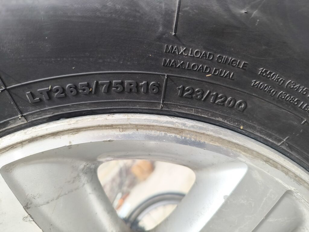 Колеса в сборе 265 / 75 / R 16, Лето, Б/у, Комплект, Внедорожные (АТ/МТ), Литые, отверстий - 6: фото 5