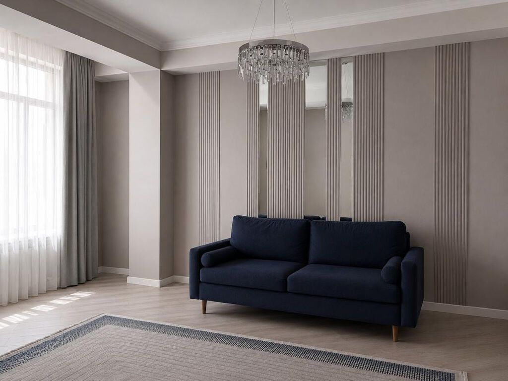 2 комнаты, 93 м², Асанбай мкр Элитка, 9 этаж, Дизайнерский ремонт: фото 3