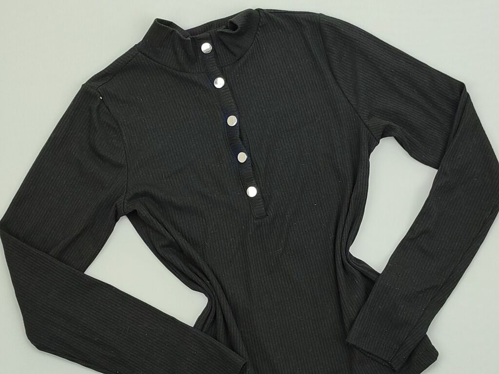 Bluzki: Bluza XS (EU 34), stan - Bardzo dobry, wzór - Jednolity kolor, kolor - Czarny — 1