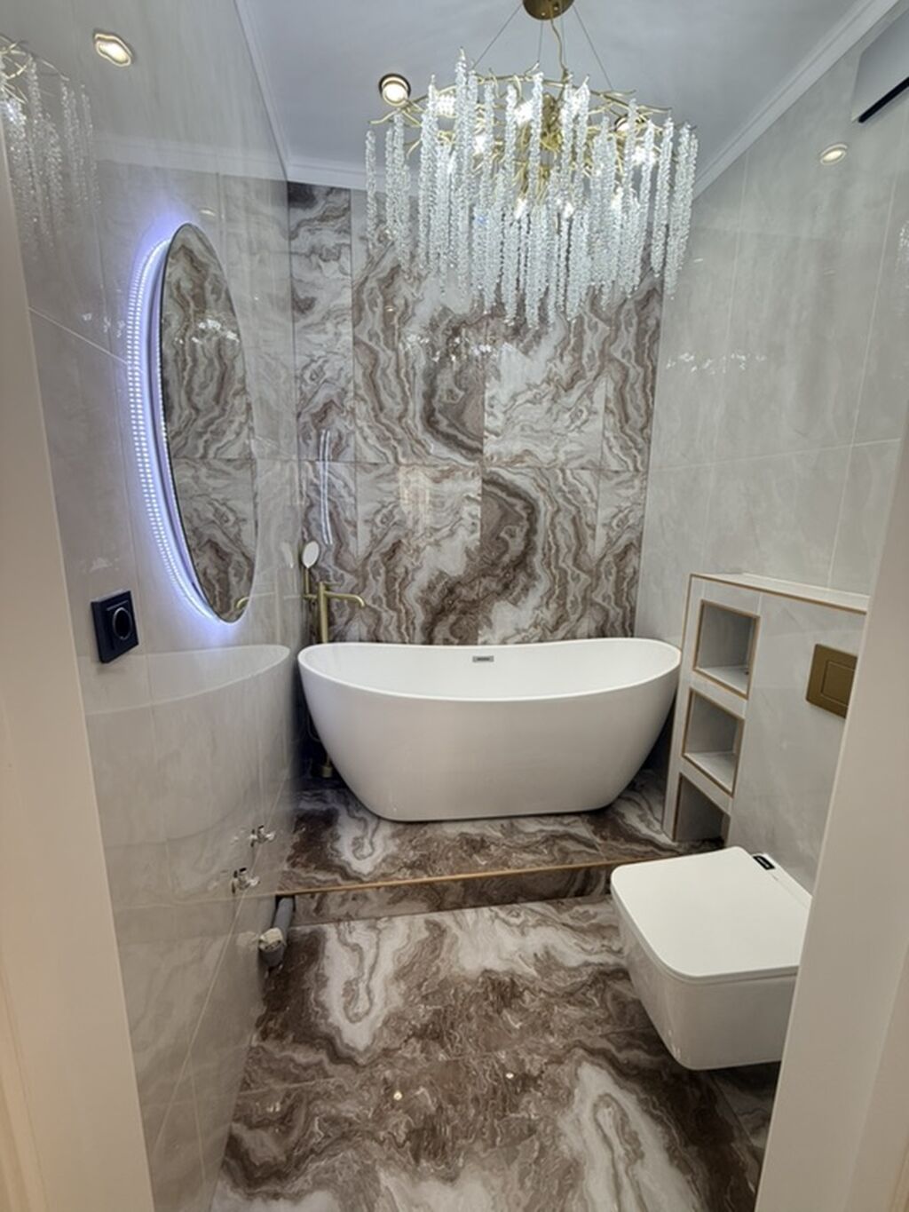 2 комнаты, 69 м², Асанбай мкр Элитка, 9 этаж, Дизайнерский ремонт: фото 2