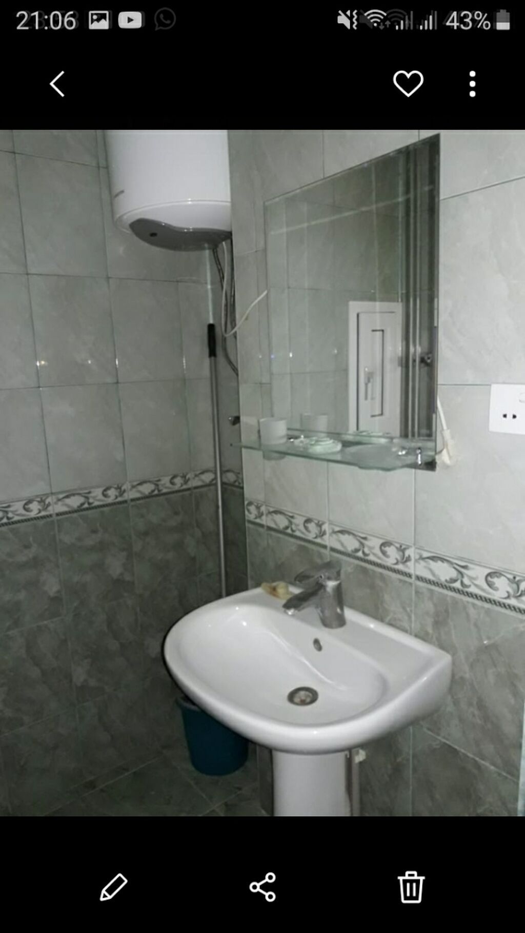 Həzi Aslanovda 1 otaqlı mənzil kirayə verilir, 50 m², 400 AZN/ay, şəkil 2 / 10