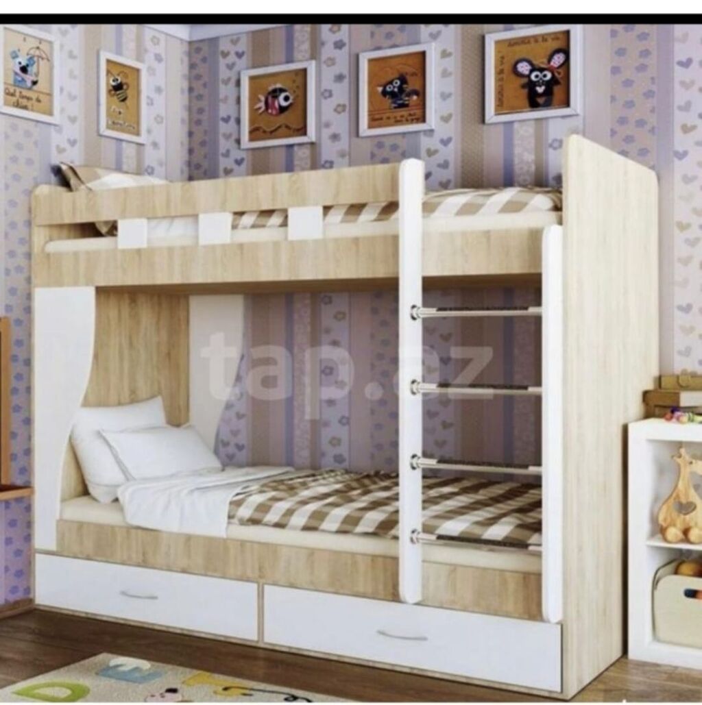 двухъярусная детская кровать альба