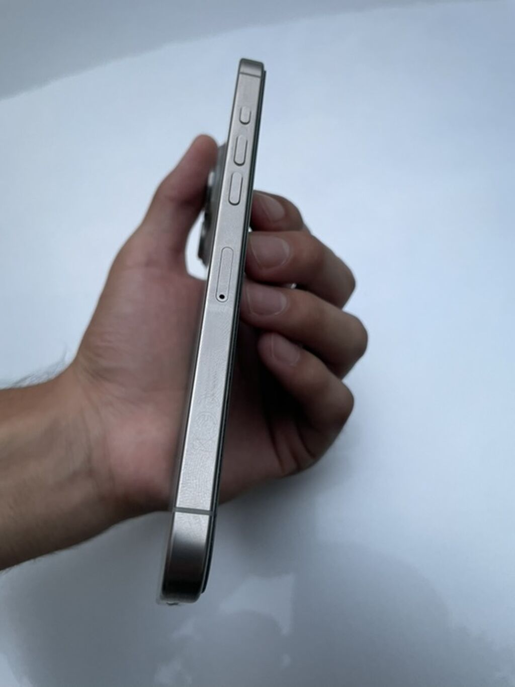 IPhone 16 Pro Max, Б/у, 256 ГБ, Natural Titanium, Защитное стекло, 89 %: фото 5