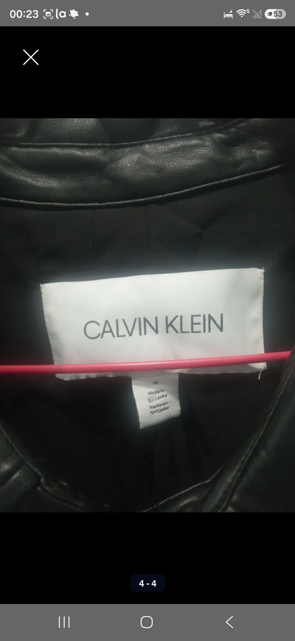 Платье-рубашка Calvin Klein из эко-кожи - Цвет: черный, матовый -: фото 3