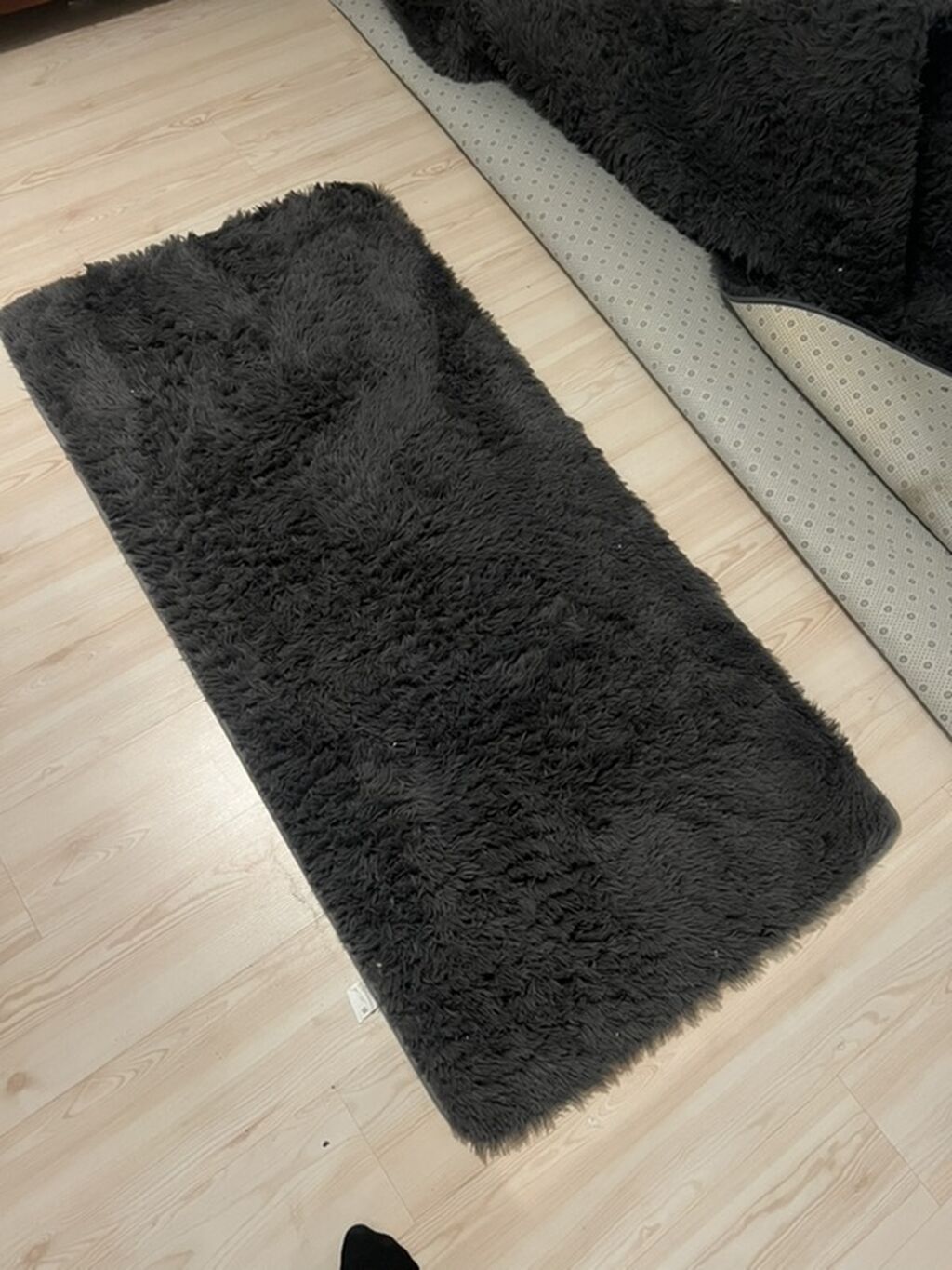 Пушистый ковер Fluffy Carpet, цвет серый. Ковёр: 200х300 см 3000 с -: фото 3