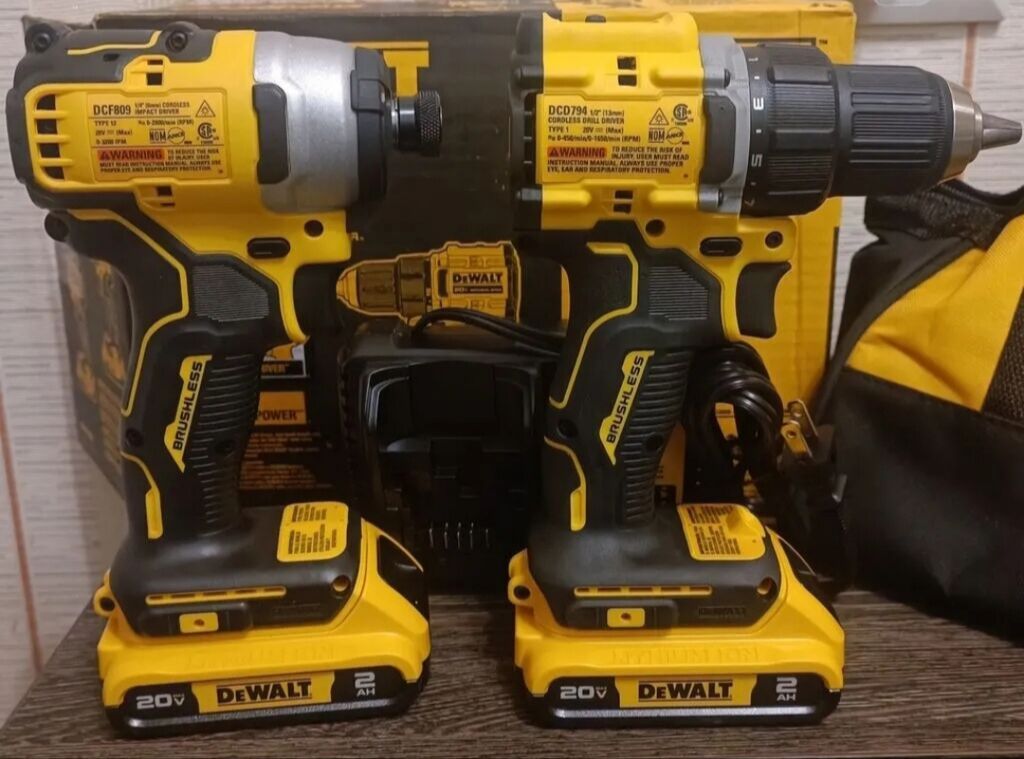 Dewalt dck225d2.Комбо из двух инструментов dewalt, шуруповерт dcd794 и: фото 3