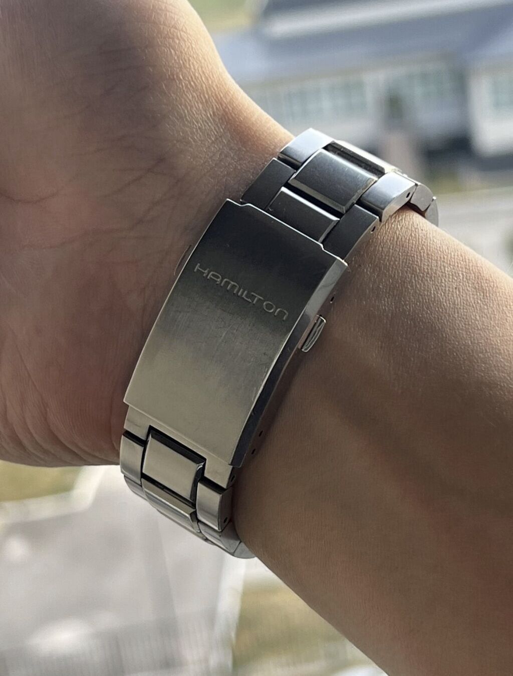 Швейцарские Hamilton Khaki Navy Scuba Auto. Состояние бу. На безеле — фото 5