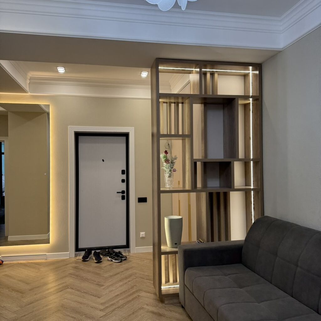 2 комнаты, 58 м², Асанбай мкр Элитка, 2 этаж, Дизайнерский ремонт: фото 5