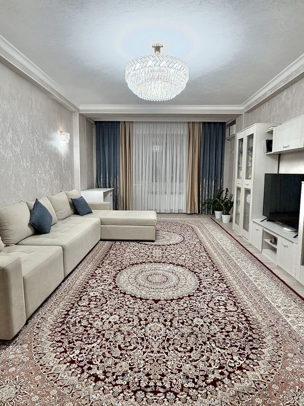 3 комнаты, 112 м², Зайнабетдинов мкр., Элитка, 9 этаж, Евроремонт: фото 2