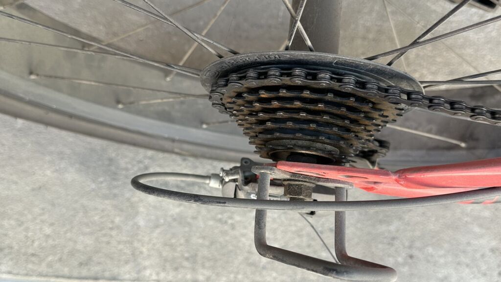 Фэтбайк Forward (Fat Bike) — ярко‑красная рама, колеса 26" с широкими: фото 2