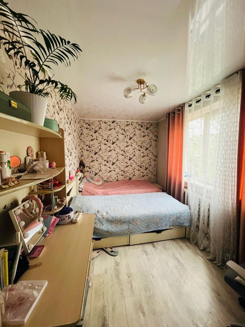 3 комнаты, 58 м², Аламедин-1 мкр 104 серия, 4 этаж, Евроремонт: фото 3
