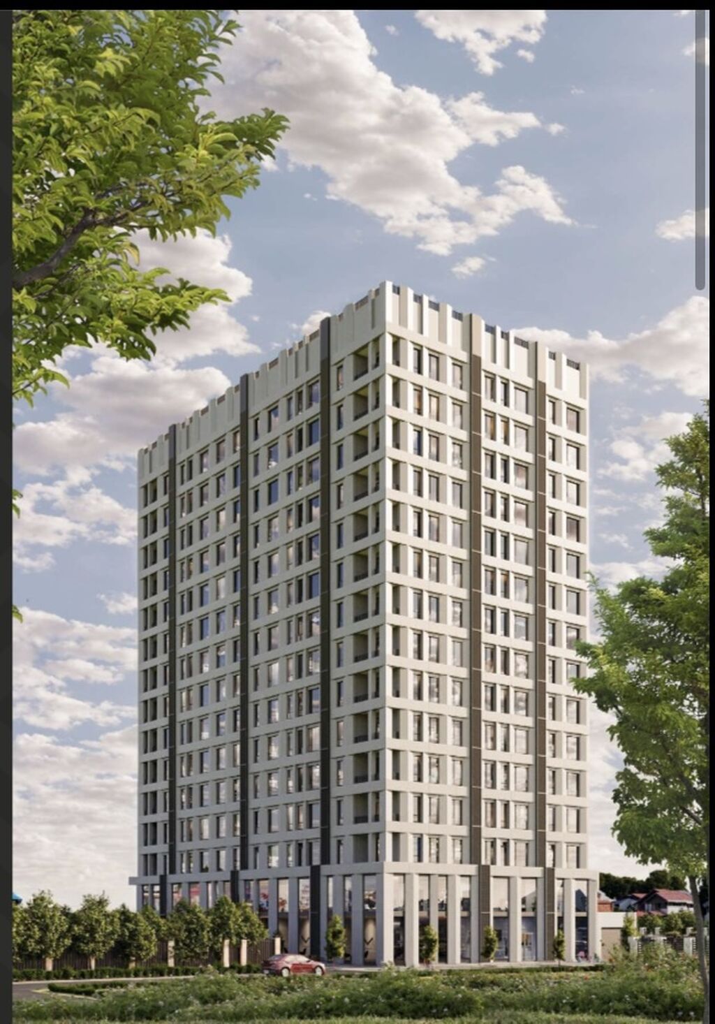 2 комнаты, 78 м², Вефа ТЦ Элитка, 14 этаж, ПСО (под самоотделку): фото 3