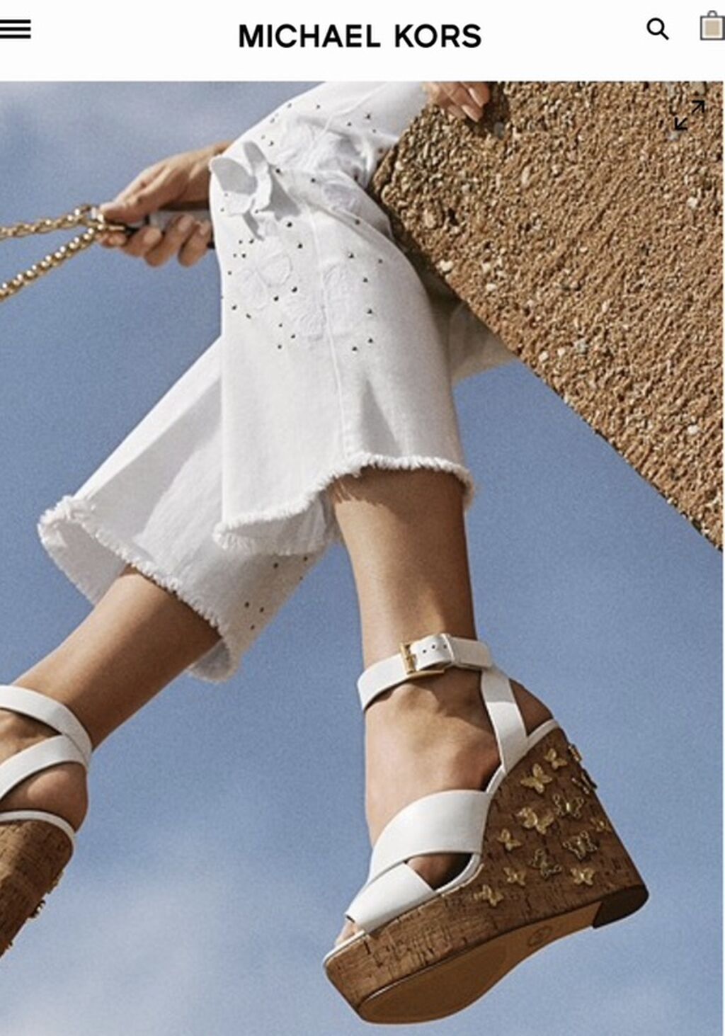 Сандалии на высокой танкетке Michael Kors Состояние отличное, так как: фото 4