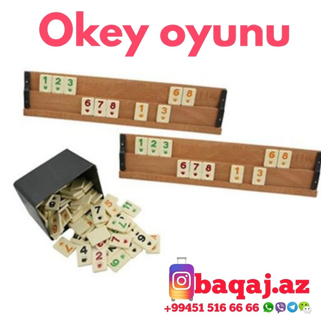 Okey.Okey oyunu.Turk dominosu.Turk oyunu.Turkiye: 70 AZN ➤ Настольные игры  | Сангачалы | 76009010 ᐈ lalafo.az