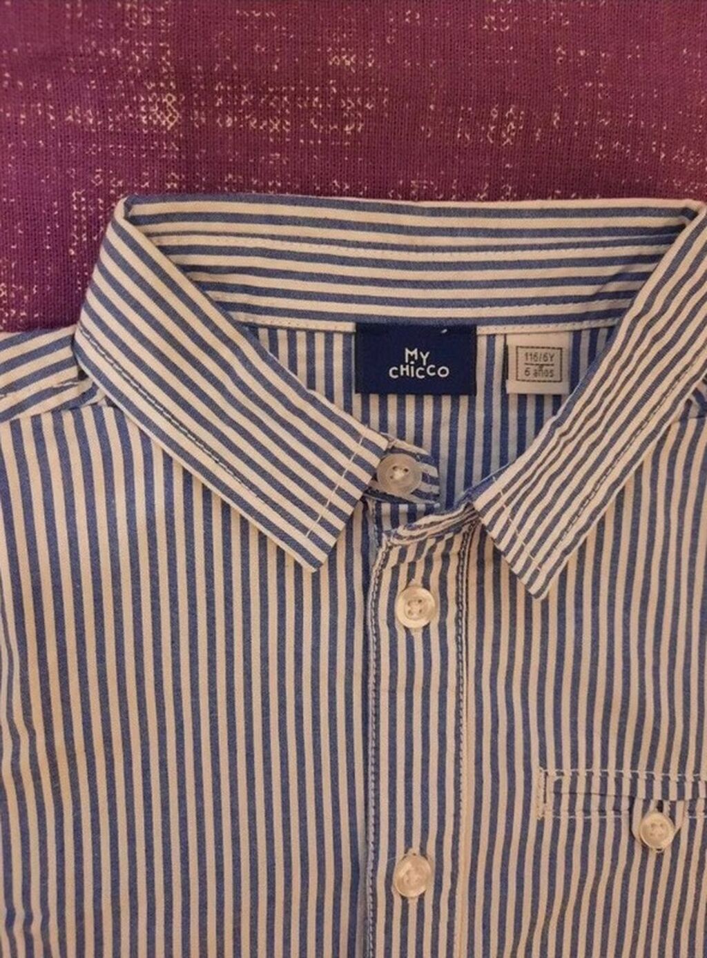 Продаю новые фирменные рубашки для мальчика от бренда Chicco. Обе: фото 4