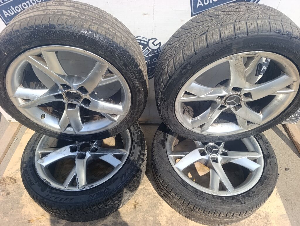 Литые Диски R 17 Mercedes-Benz, Комплект, отверстий - 5, Б/у: фото 3