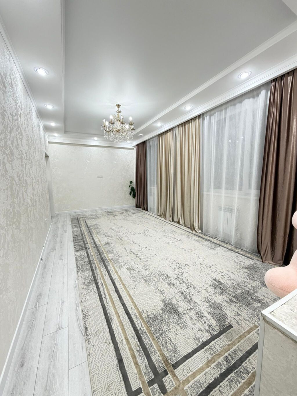 3 комнаты, 84 м², Кок-Жар мкр Элитка, 8 этаж, Евроремонт: фото 2