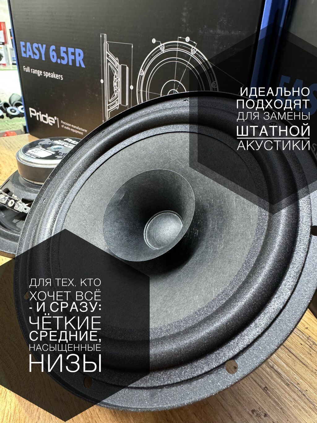Широкополосные динамики Pride Easy 6.5FR PRIDE EASY FR ( FULL RANGE): фото 2