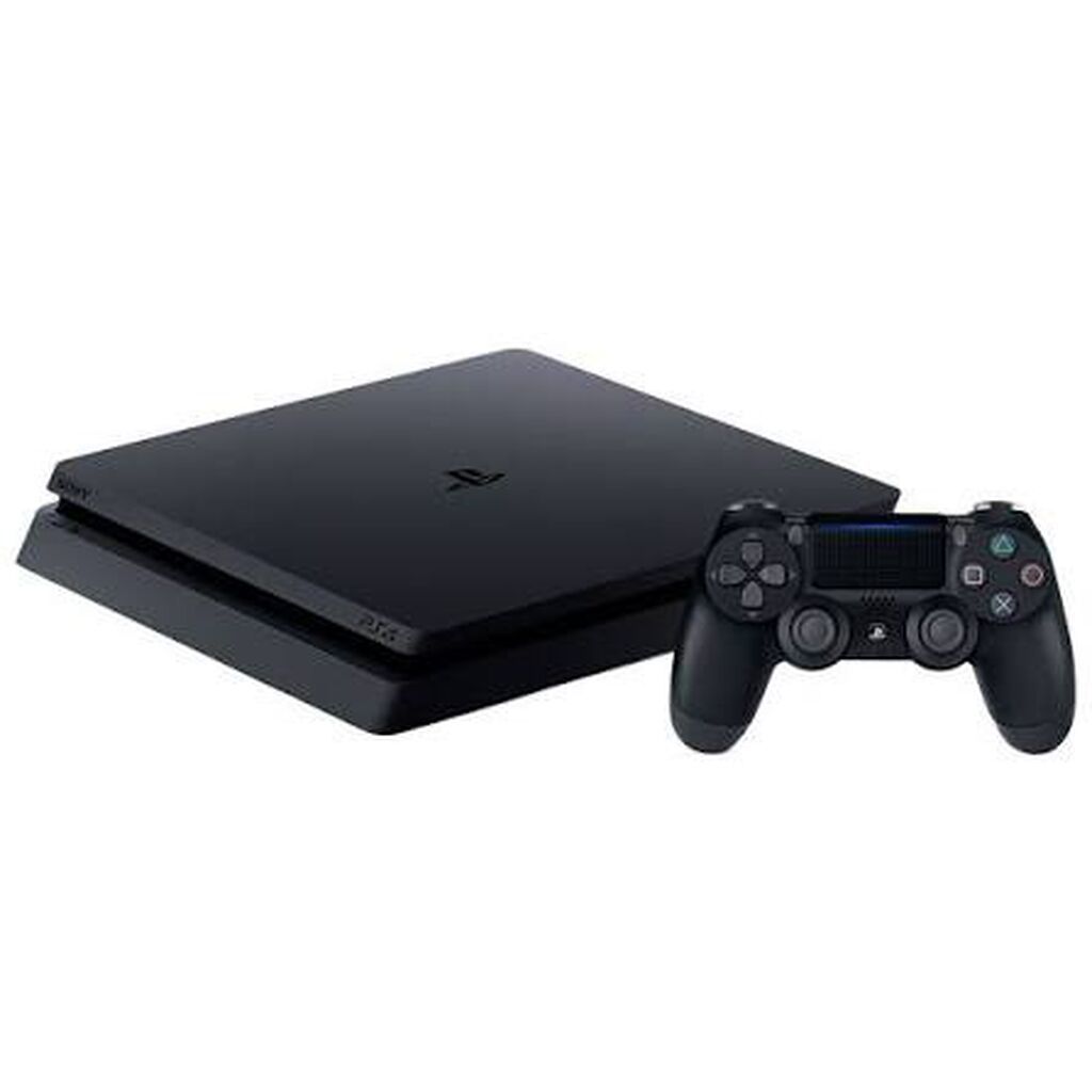 Игровая консоль Sony PlayStation 4 Slim (чёрная) + беспроводной