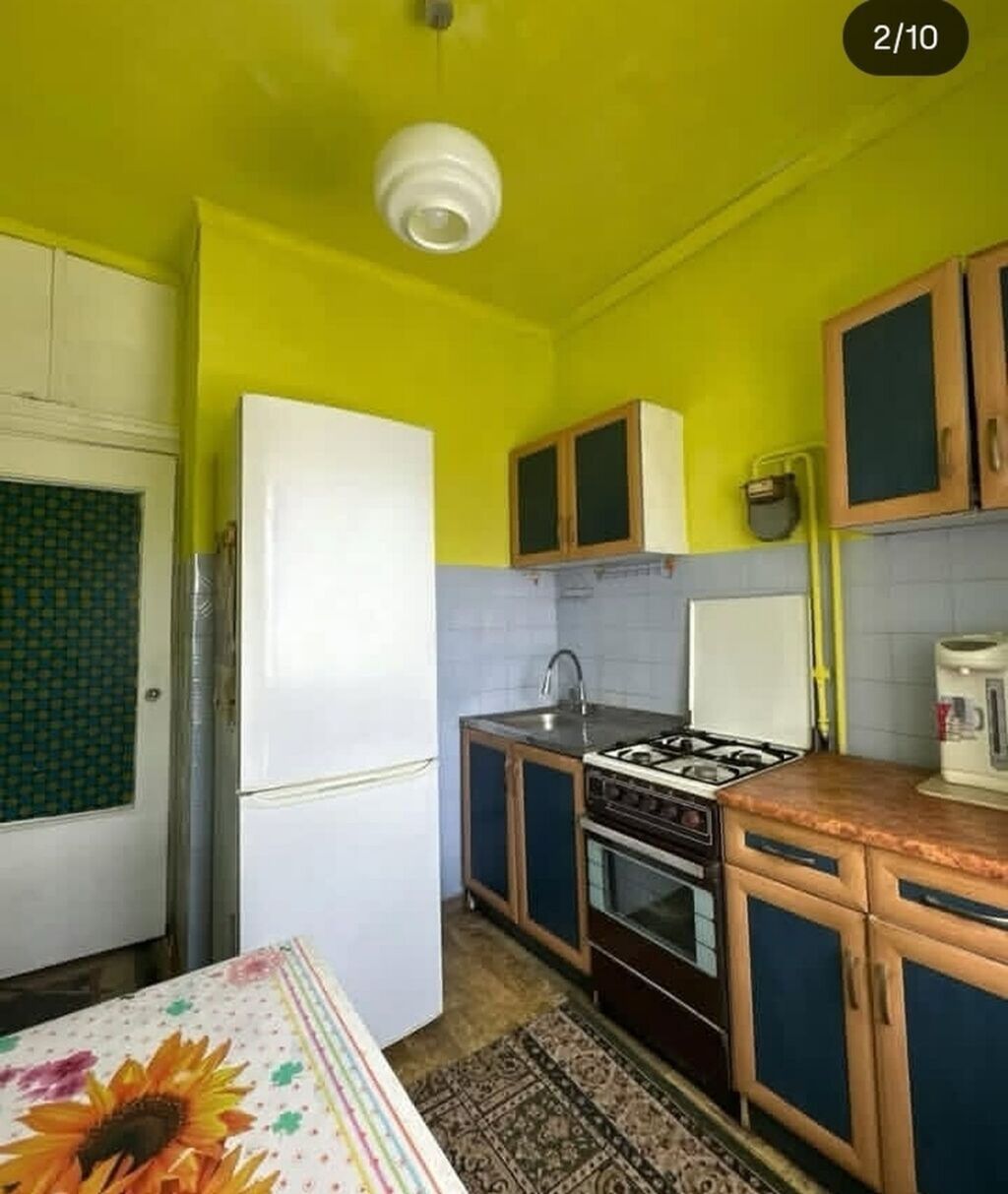 2 комнаты, 48 м², Аламедин-1 мкр 105 серия, 9 этаж, Требуется ремонт: фото 3