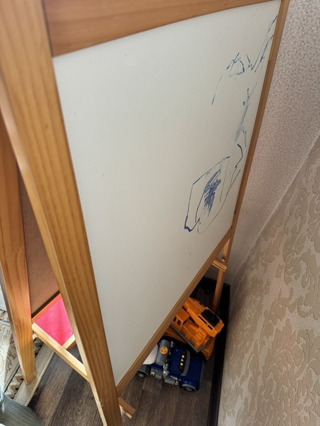 Двусторонний детский мольберт на деревянной стойке. Икеа ikea -: фото 2