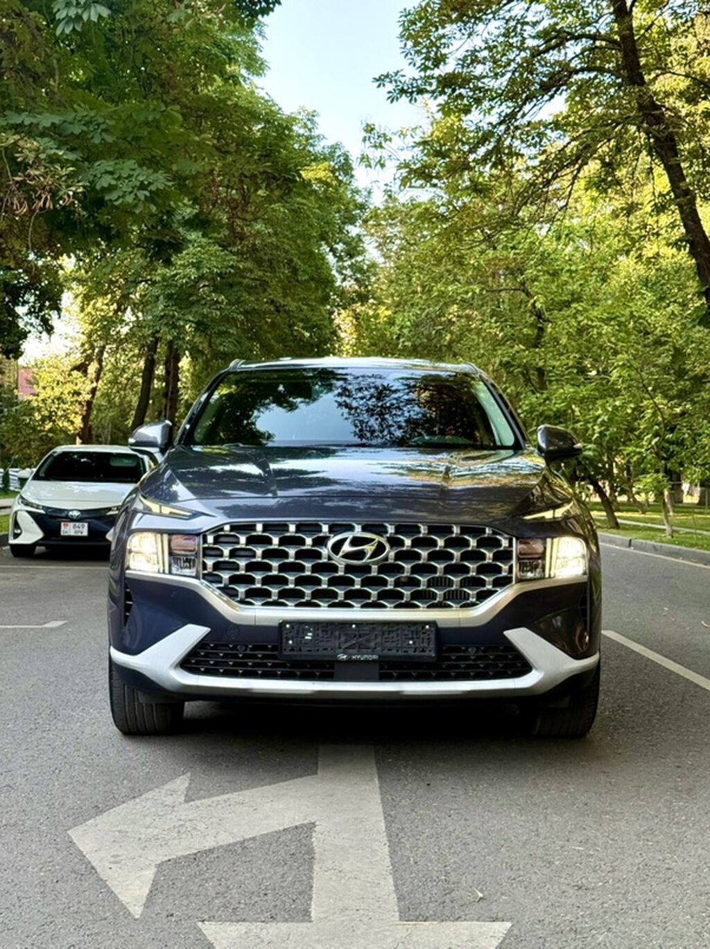 Hyundai Santa Fe: 2021 г., 2.2 л, Автомат, Дизель, Кроссовер: фото 2