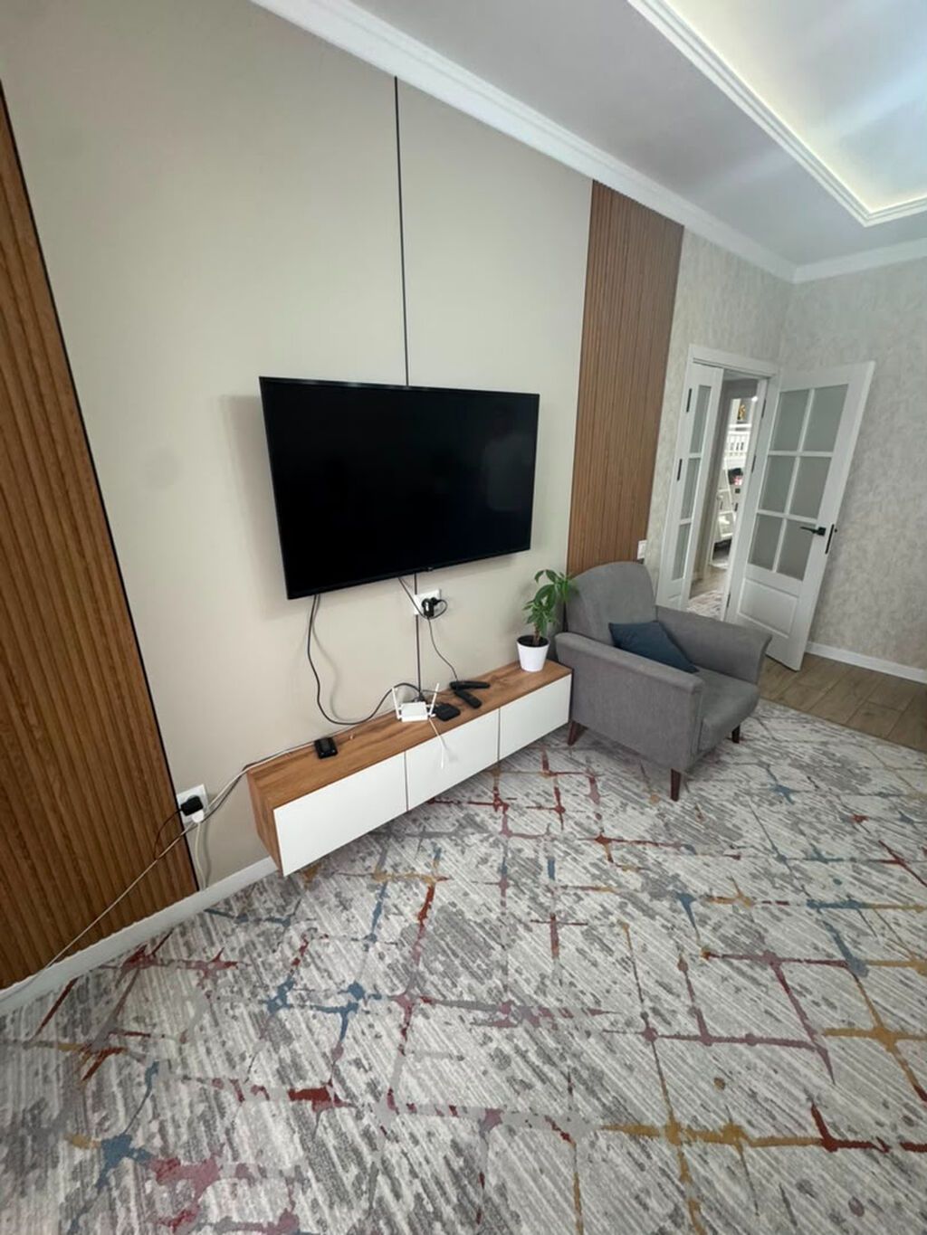 3 комнаты, 70 м², Улан мкр 106 серия, 9 этаж, Евроремонт: фото 4