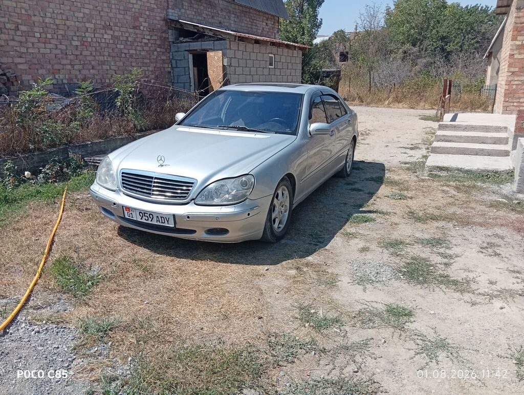 Mercedes-Benz S-Class: 2000 г., 5 л, Автомат, Газ, Седан: фото 4