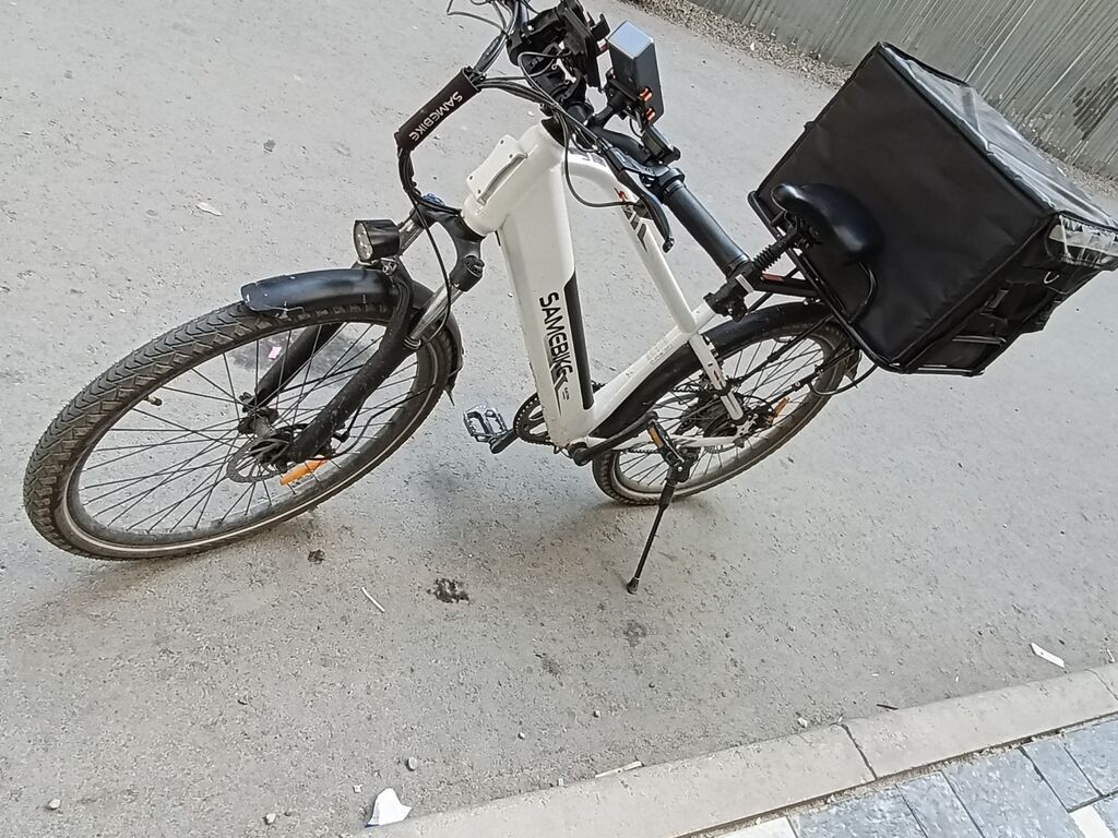 Электровелосипед SAMEBIKE с большим изотермическим кофром для: фото 5