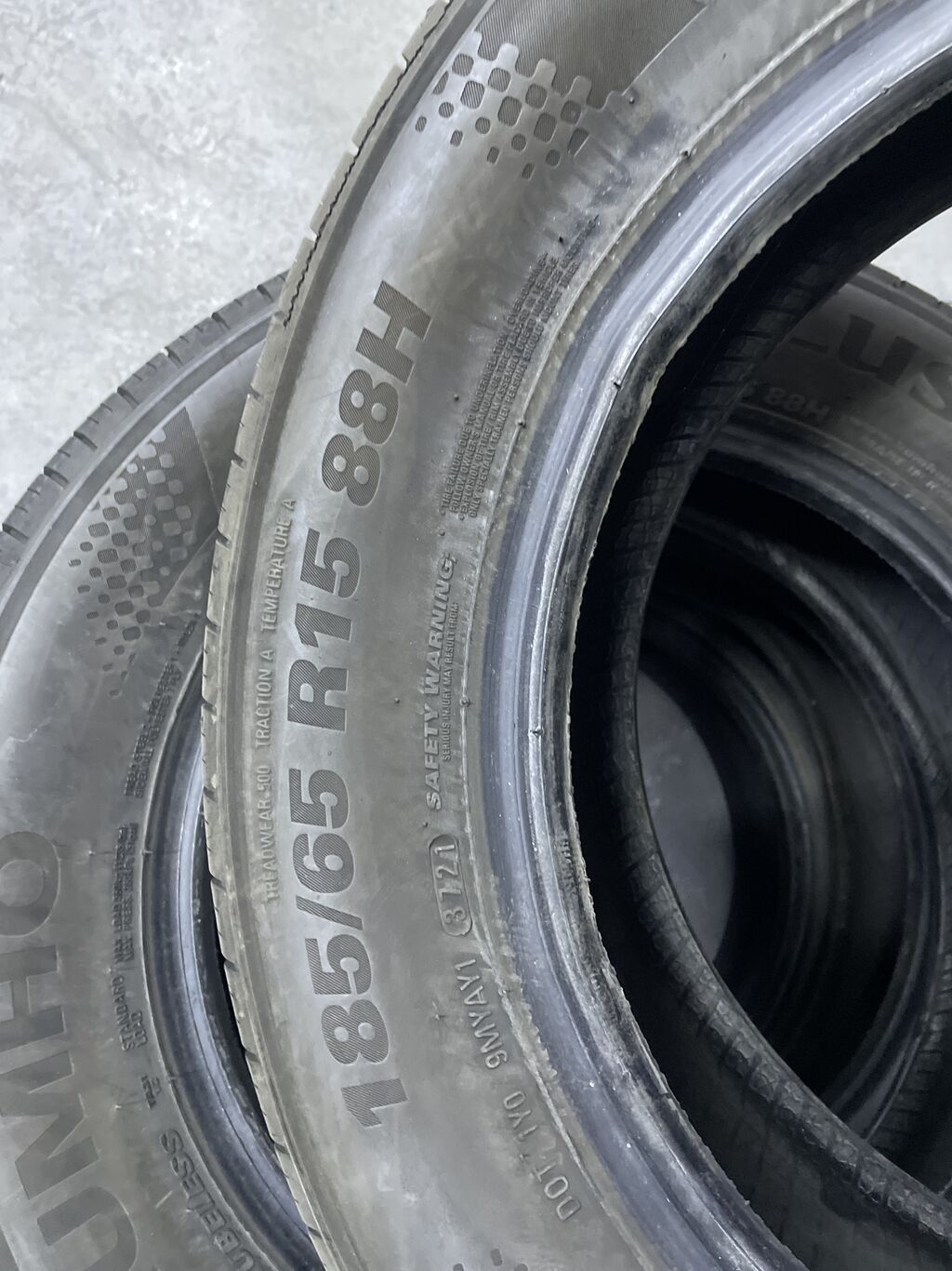 Шины 185 / 65 / R 15, Лето, Б/у, Пара, Легковые, Корея, Kumho: фото 4